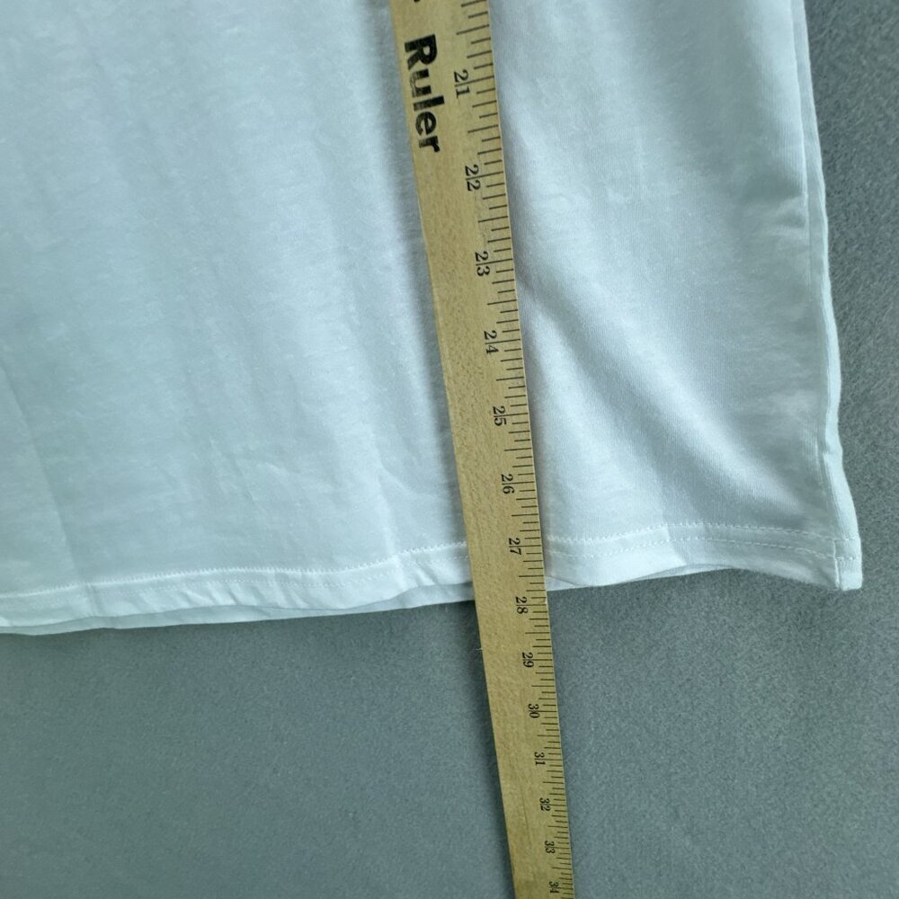 Gretchen Scott Shirt Womens Medium White‎ Pullover Inspirational Tee 3/4 Sleeve - Picture 8 of 15
